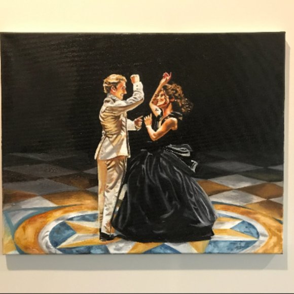 Dance With Me  (oil painting inspired by the film "Anna Karenina") home deco, - Picture 3 of 4